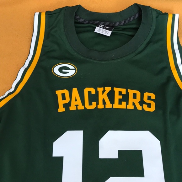 Nike NFL Aaron Rodgers #12 Basketball Jersey Sz: M - Picture 4 of 8